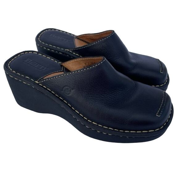 Born Shoes - Born Leather Upper Slide Sandals Mules Size 6